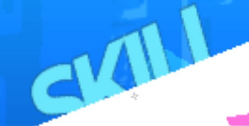"Skill" text without premultiplied alpha.